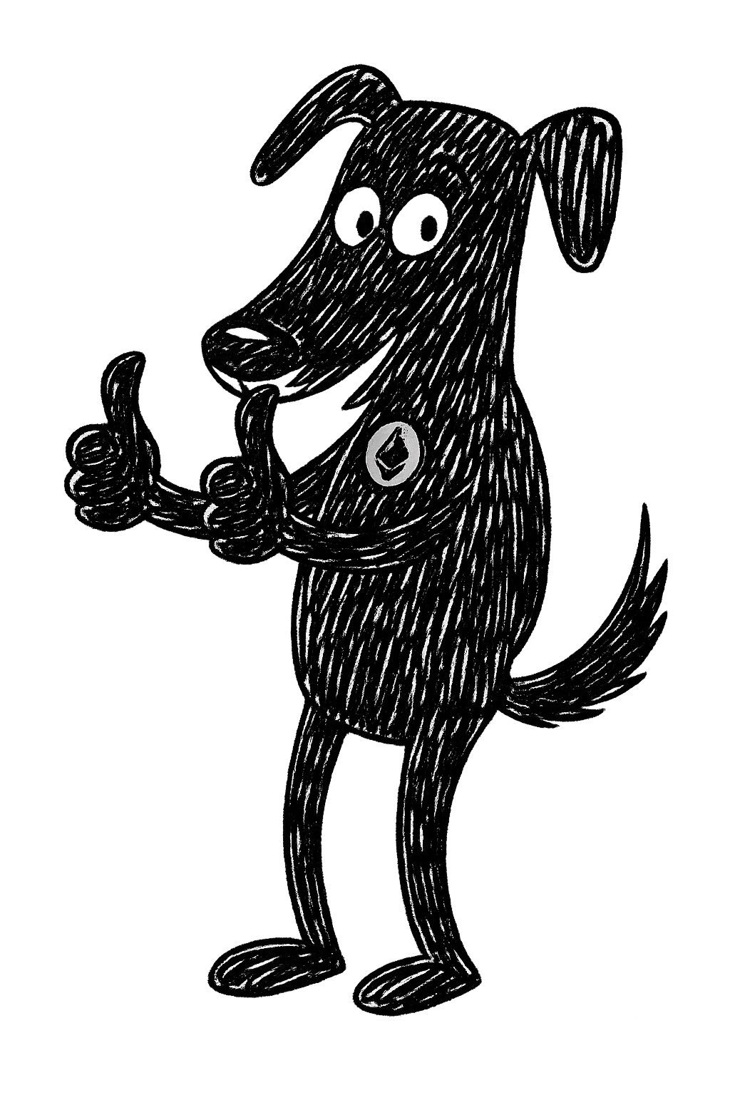 Dog cartoon character